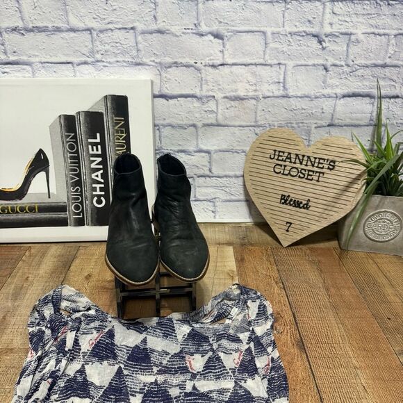 Free people black century ankle flat bootie size 36 - Picture 7 of 13